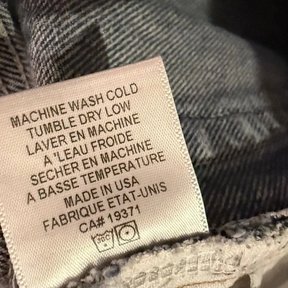 RE/DONE Levi’s Relaxed Straight Distressed Jeans 26x25 One of a Kind - Picture 6 of 7